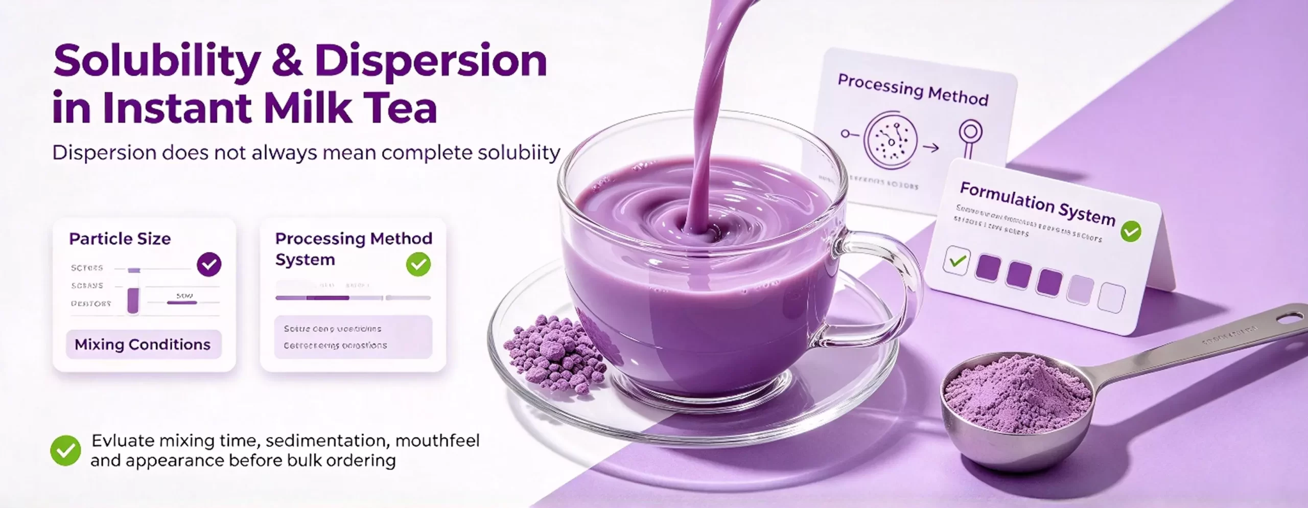 Purple Potato Powder vs. Ube Powder: Which Works Better for Instant Milk-Tea OEM?插图2 Purple Potato tea powder