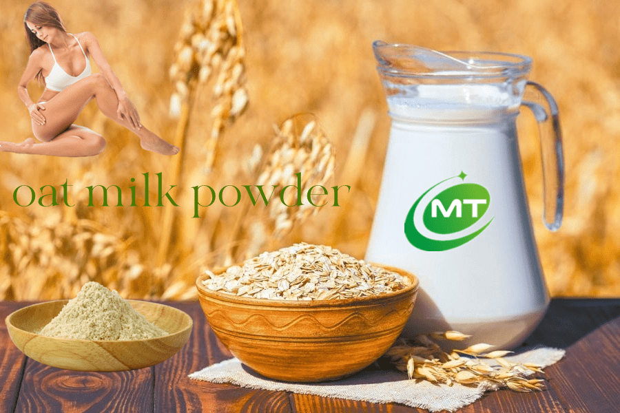 What are the main nutritional components of oat milk powder?