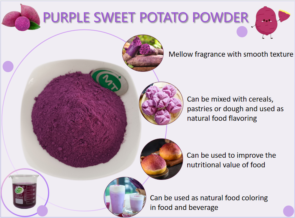 What are the benefits of purple potato powder?